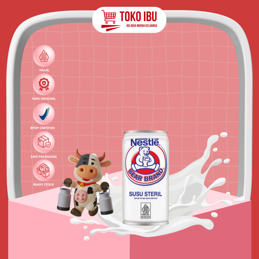 

Nestle Bear Brand Susu Steril 189ml