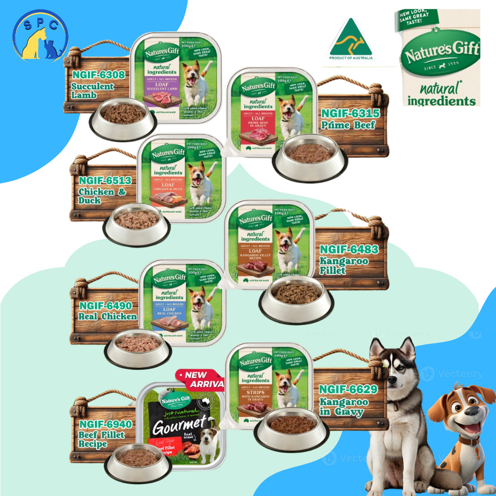 Nature's Gift Gourmet Tray Wet 100gr/Makanan Basah Anjing /wet food for dog