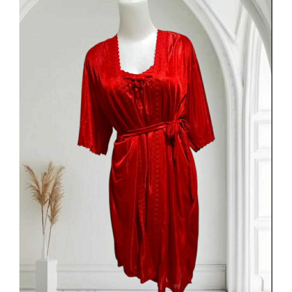 fh88/baju tidur kimono sexy drees lingerie premium