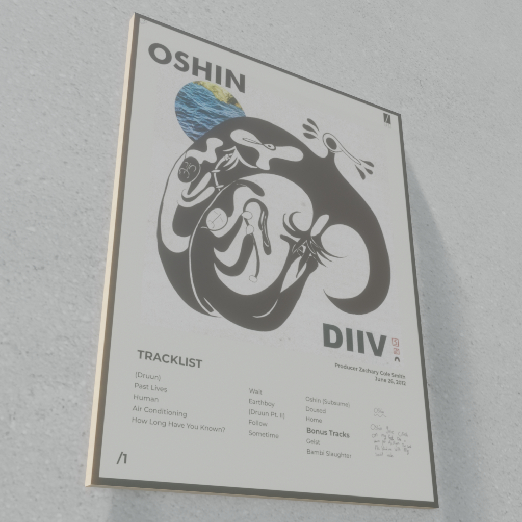Poster Dinding Kayu Band DIIV Aesthetic Pajangan Walldecor Kamar Wallpaper DIIV