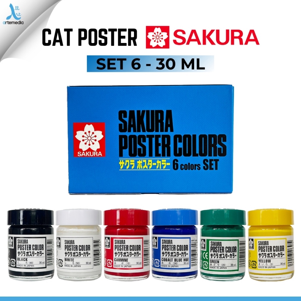 

KODE A88J Sakura Cat Poster Set 6x3ml