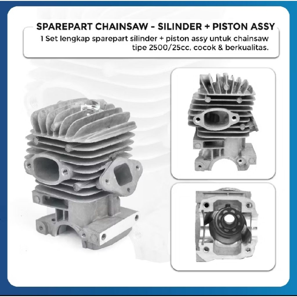 cylinder blok chainsaw top handle 2500 25cc fullset