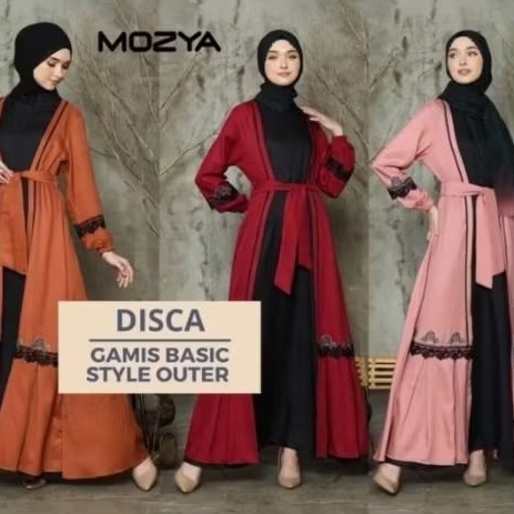 Gamis Mozya Disca Basic Style Outer