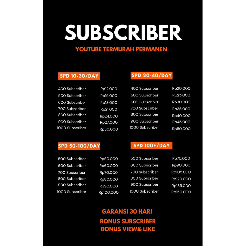 Subscriber YouTube Termurah