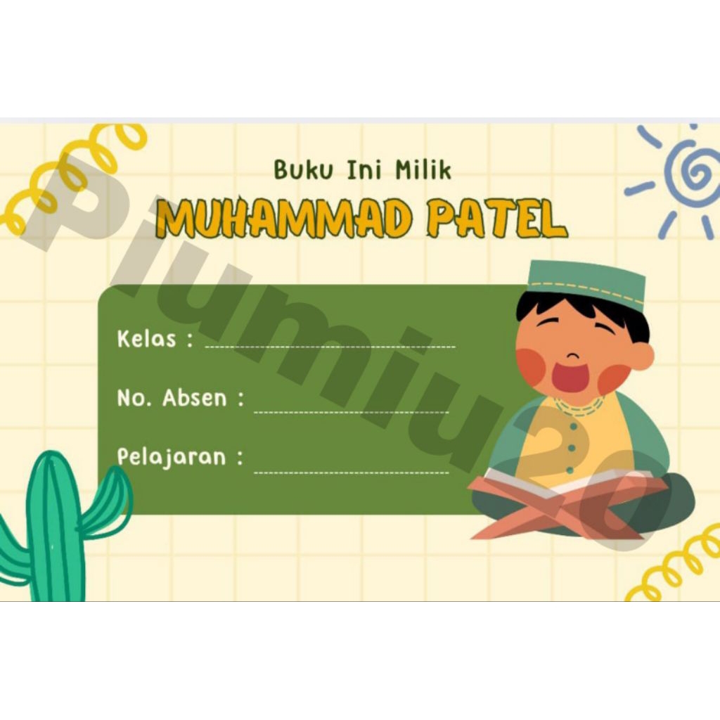 

STIKER LABEL BUKU ISI 50 PCS TINGGAL TEMPEL UNTUK BUKU SEKOLAH