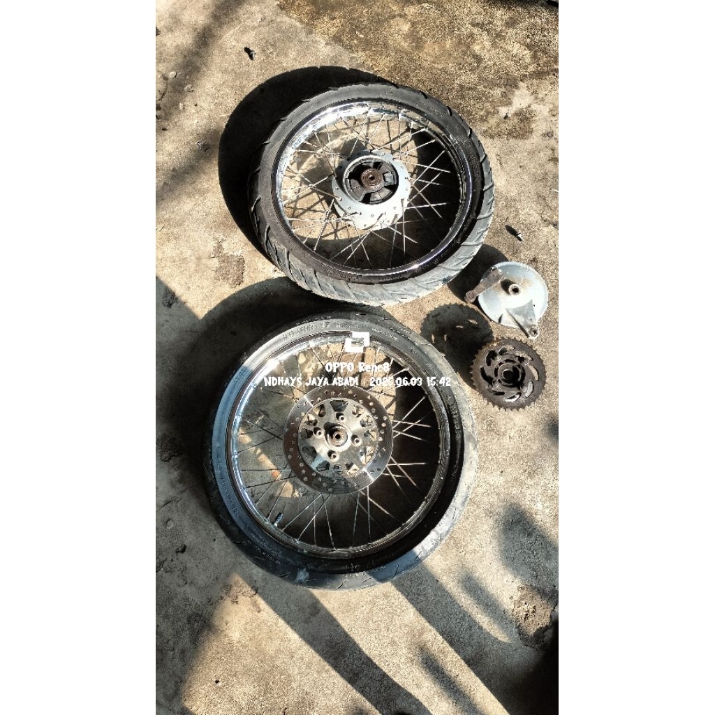 VELG SET YAMAHA JUPITER MX OLD SECOND ORIGINAL