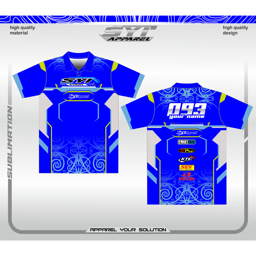JERSEY RACING Jersey Keren Kaos Printing Jersey Balap team Racing Road Race custom ubah nama