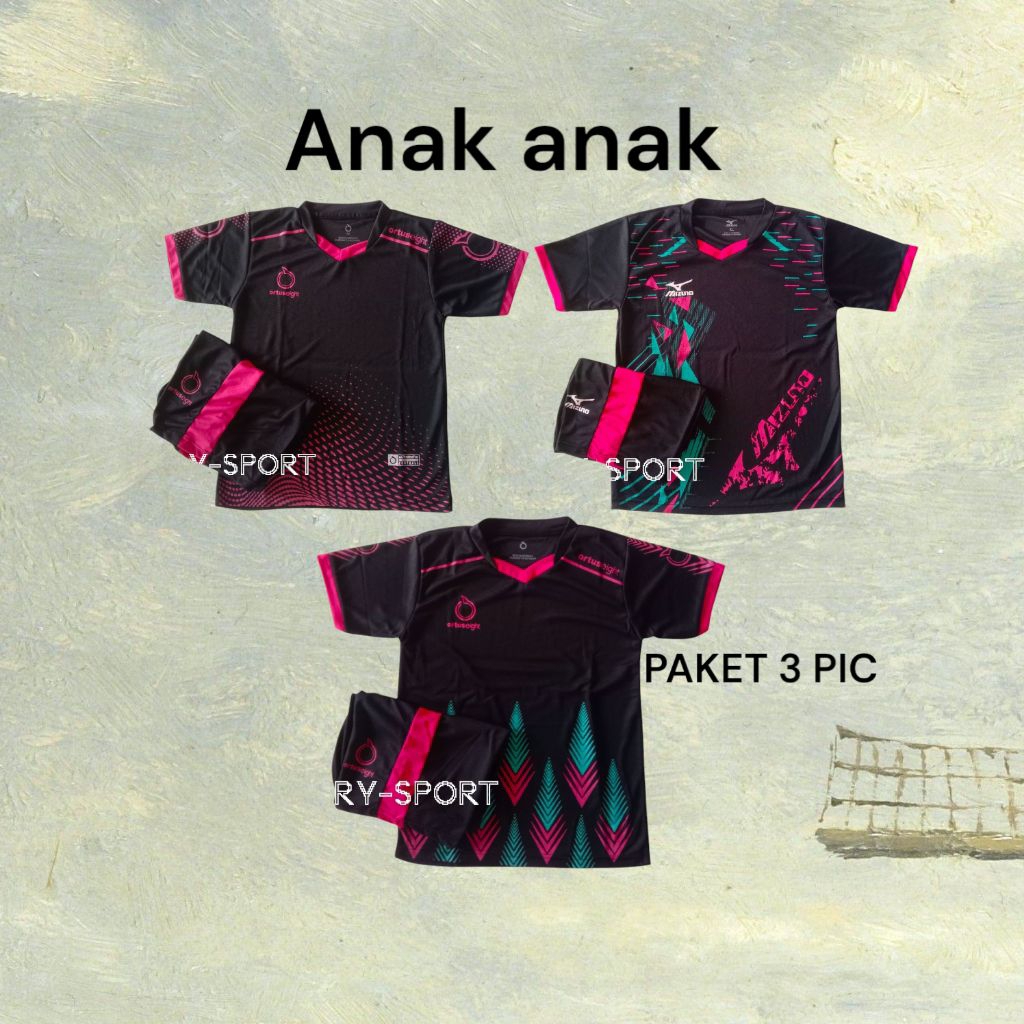 (PAKET HEMAT 3PCS JERSEY HANYA 100RB) setelan olahraga pria/wanita baju sepak bola dan celana costum