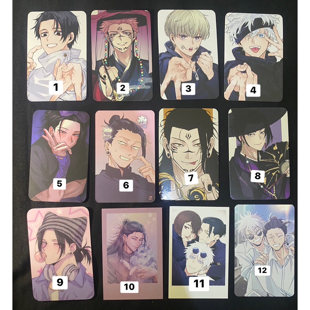 Jujutsu Kaisen Fanart Photocard Gojo Satoru Yuuta Toge Inumaki
