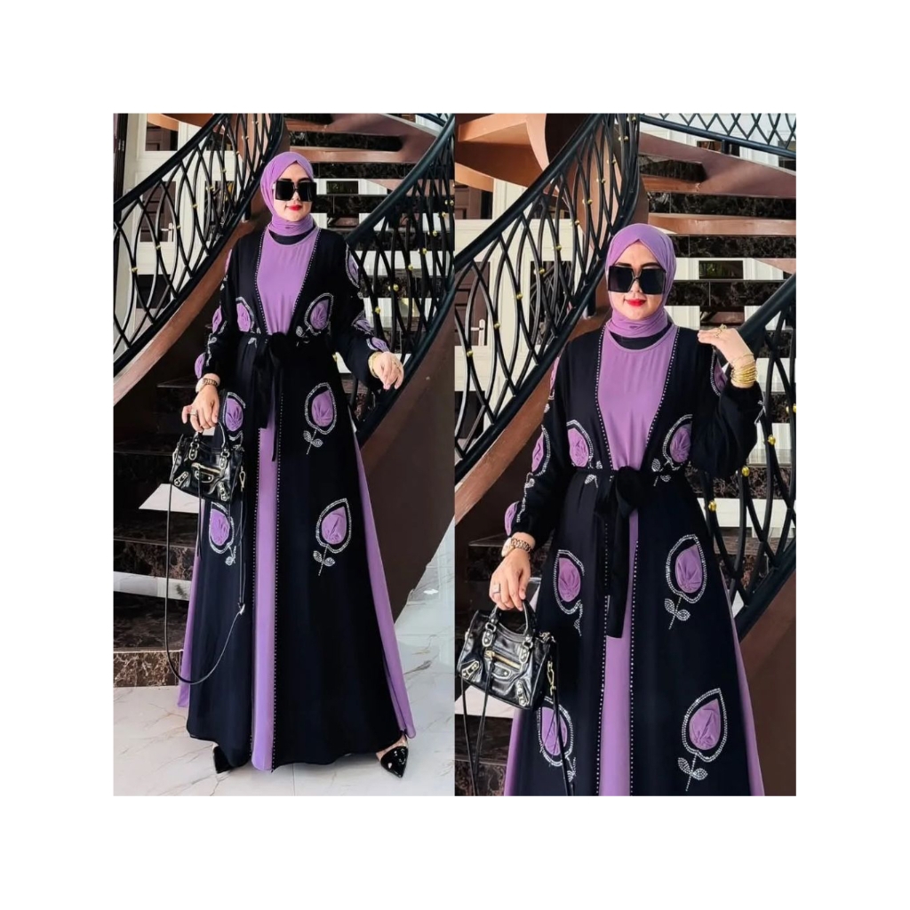 Gamis Wanita Zahira Dress Baju Lebaran Model Gamis Terbaru Dress Kondangan Mewah Elegan
