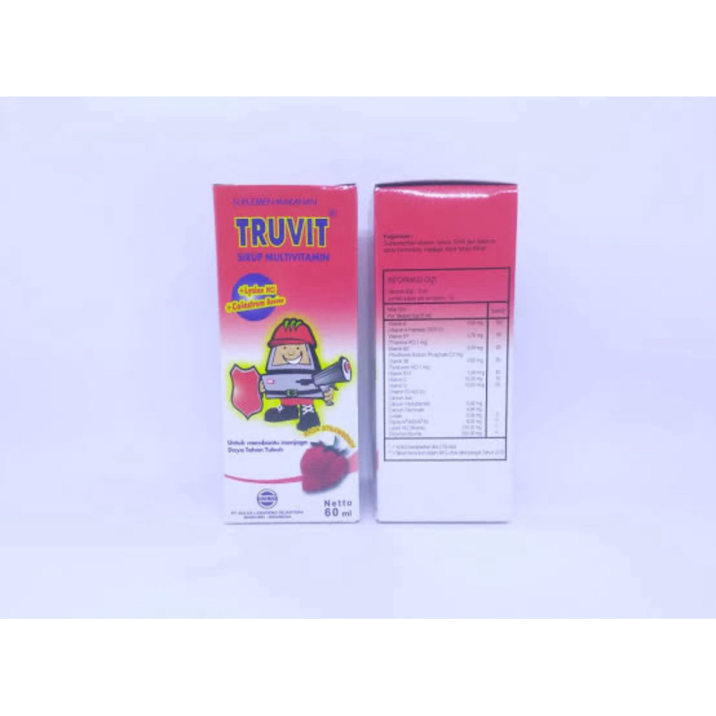Truvit multivitamin sirup anak DHA, lisin, sintem imun