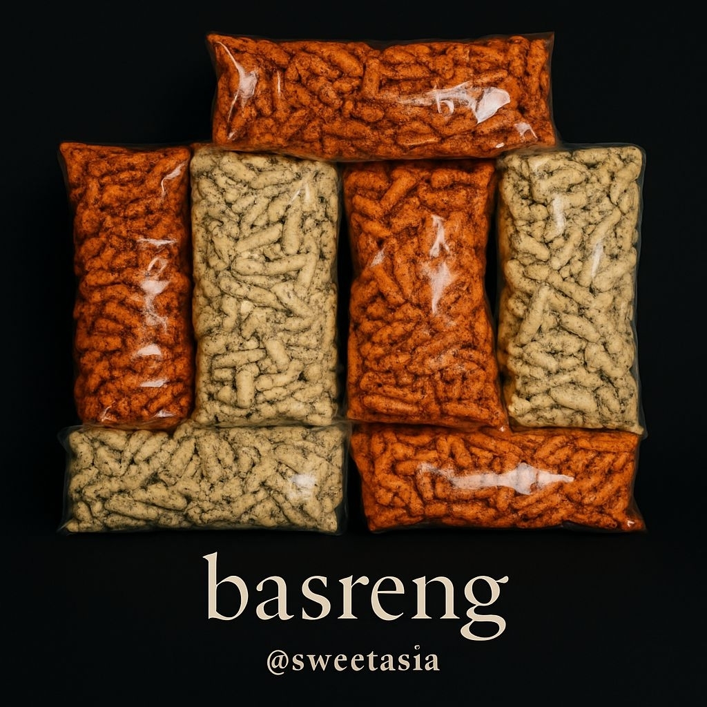 

basreng pedas daun jeruk - sekilo kebahagiaan yang bikin bibir dower tapi nagih!