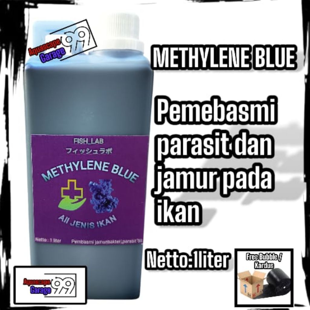 Methylene Blue 1 liter/Metylene blue 1 liter/obat biru ikan / obat ikan