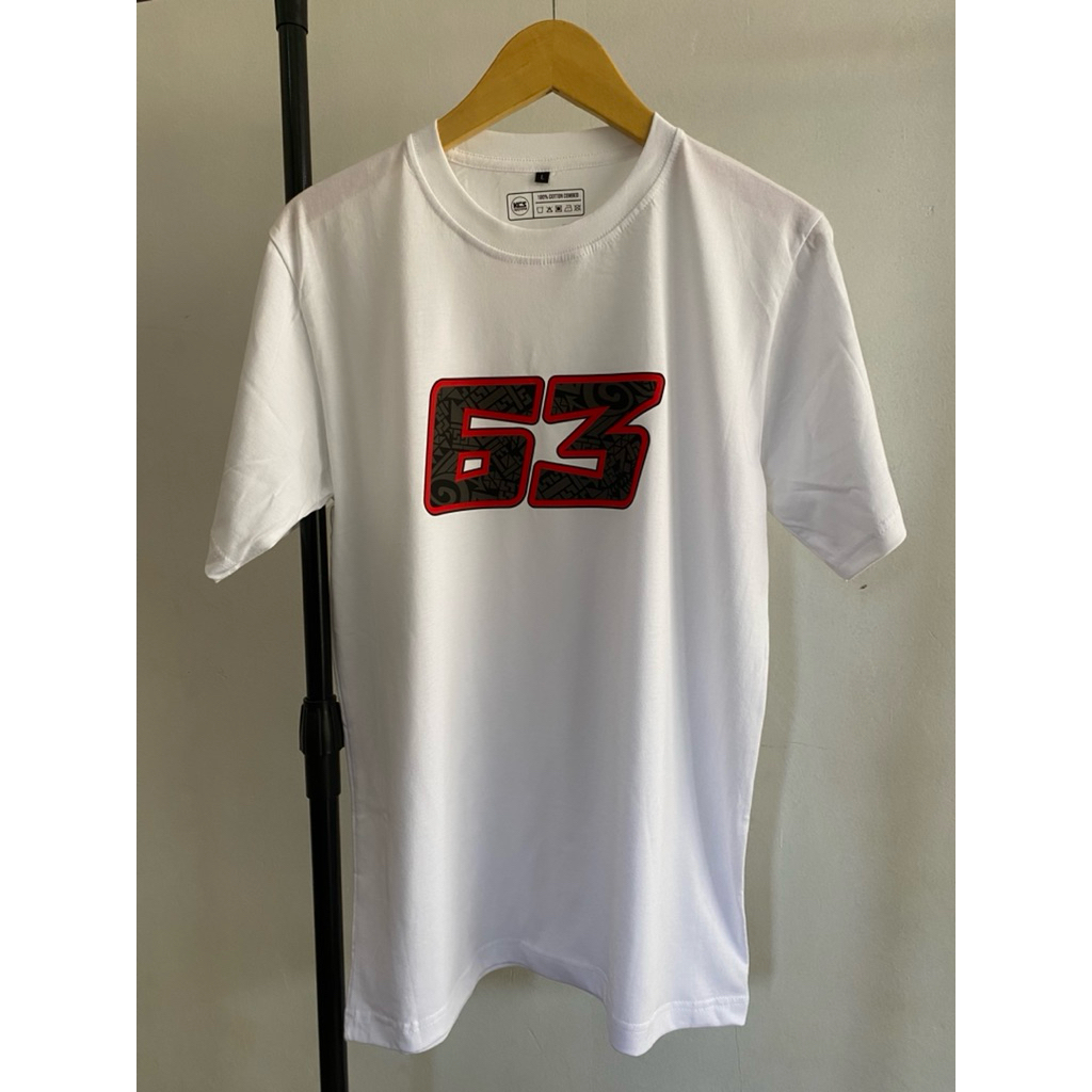 kaos pecco bagnaia 63 motogp sirkuit mandalika