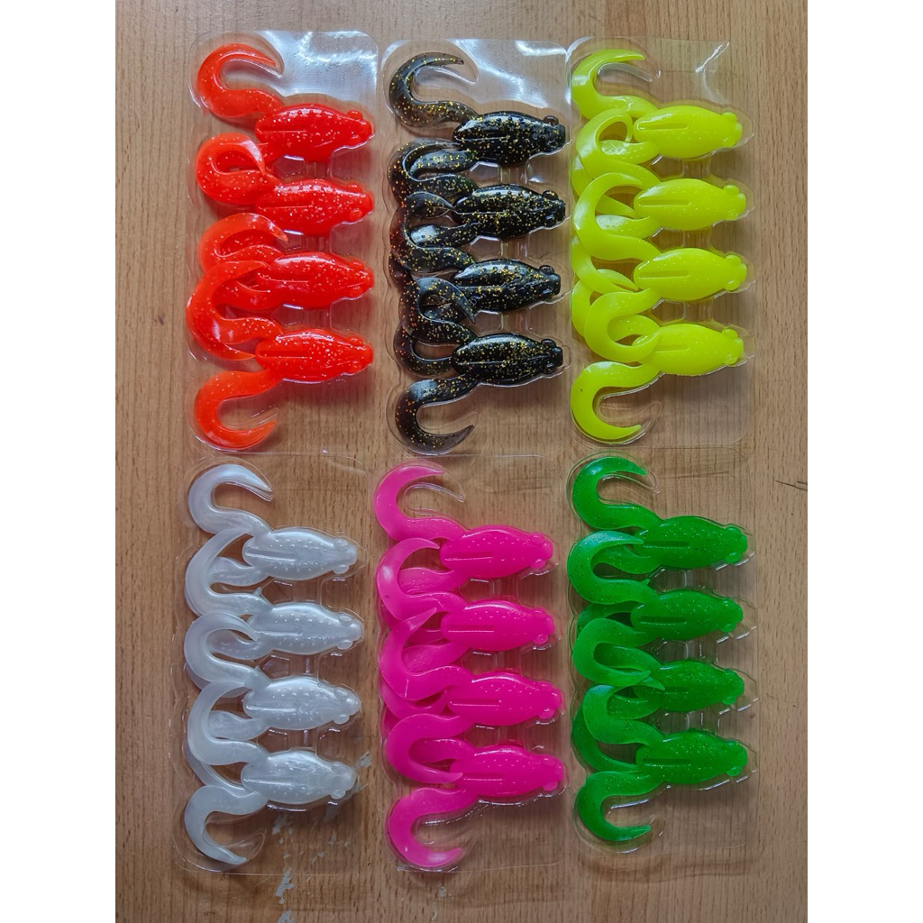 Soft Lure Replika Sabaitzer 7cm 9 Gram Isi 4 Bonus 4 Kail TU2T