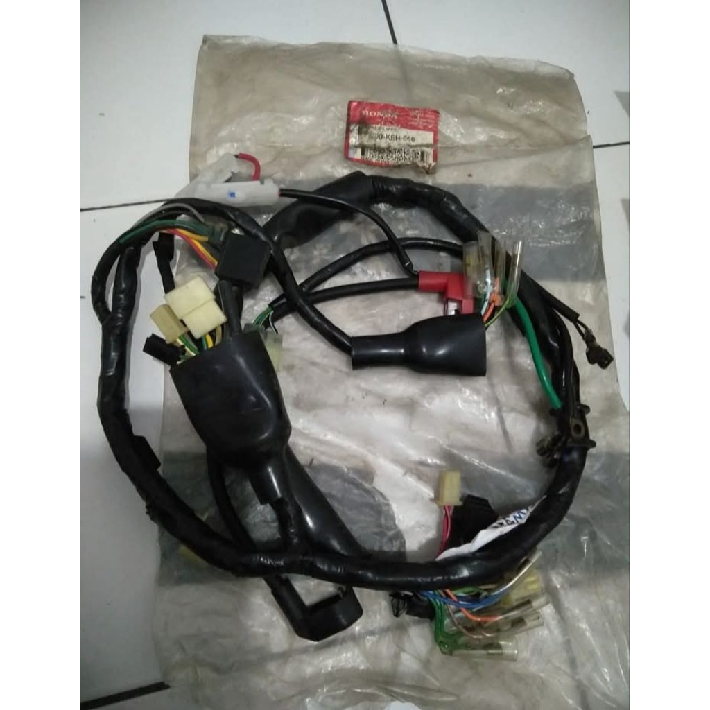 kabel body honda megapro lama old stater original harnes wire honda megapro stater original 32100 KE