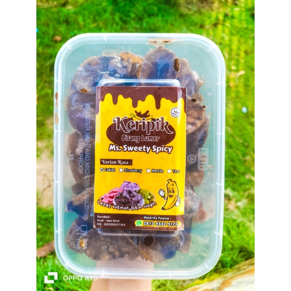 

Keripik Pisang Lumer Rasa Coklat, Strawberry dan Matcha 150g, 250g, 500g, 1kg