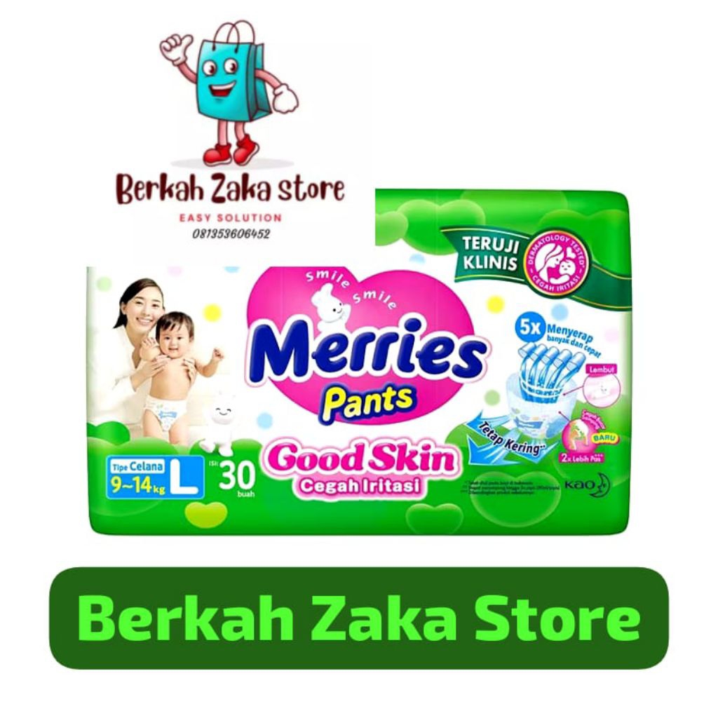 Pempers Merries NB-s 44 M34 L30 xl26