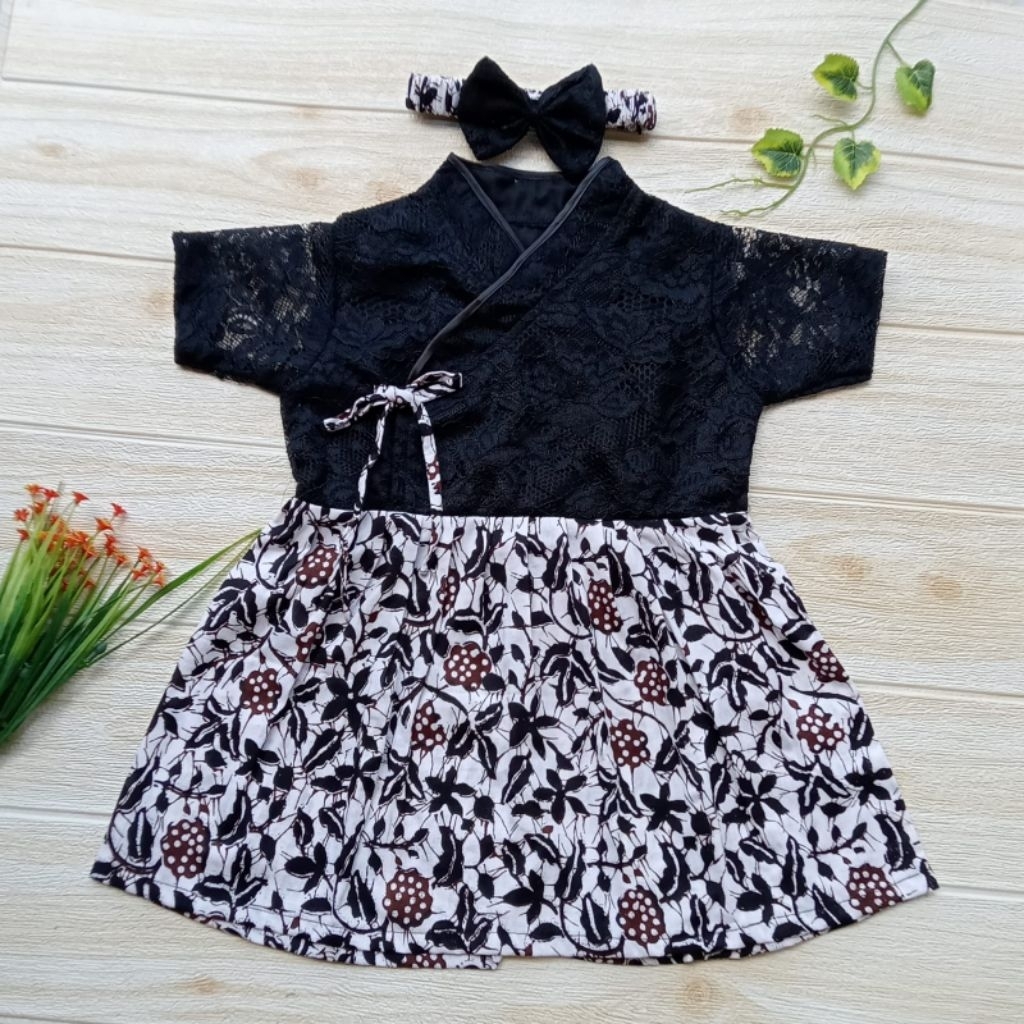 Hanbok Anak / Hanbok Batik / Hanbok Brokat warna Hitam