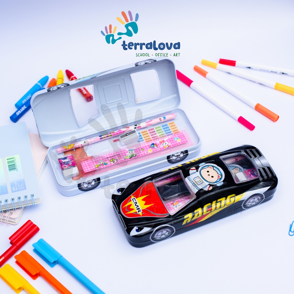 

Kotak Pensil Case Mobil Seng Kaleng