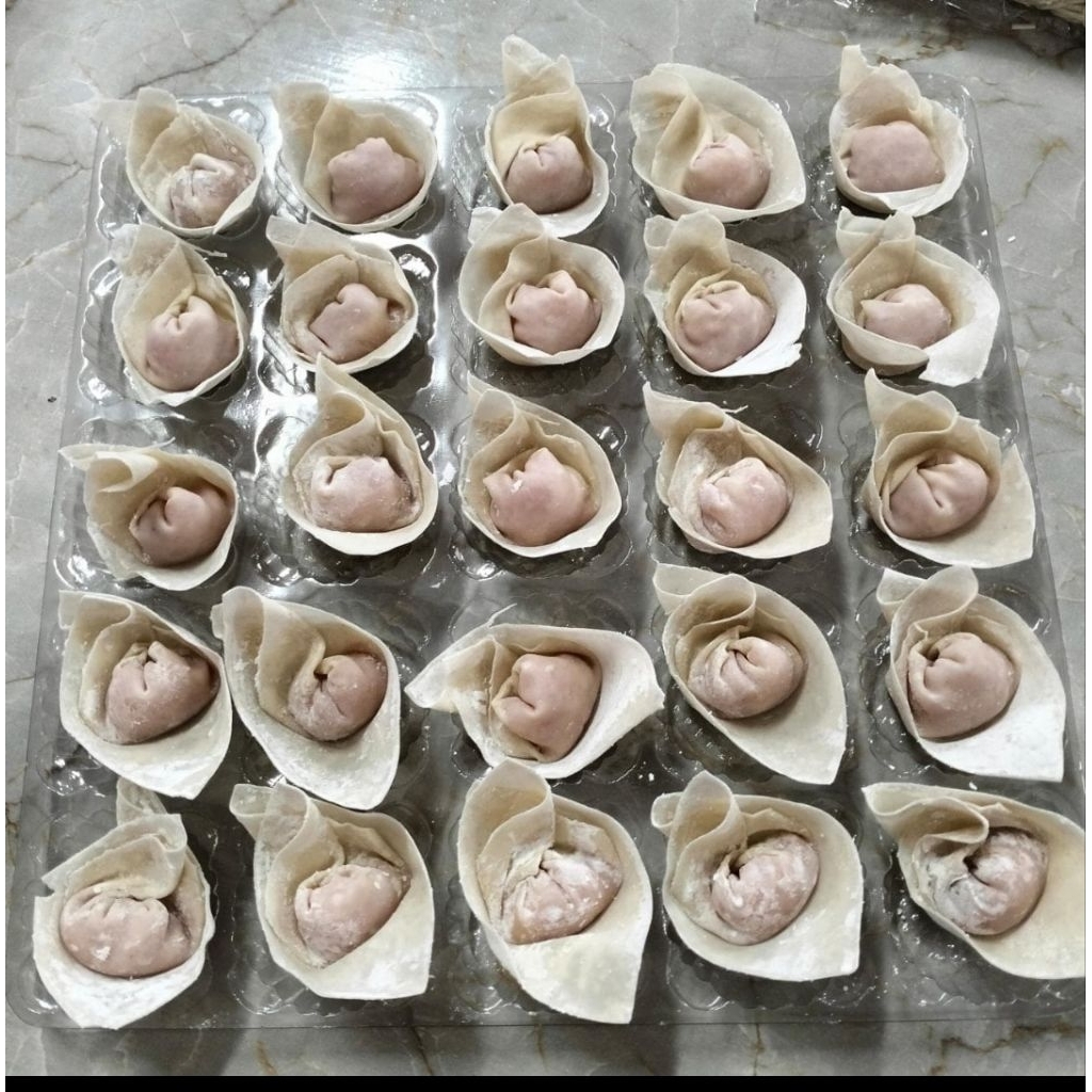 

pangsit ayam rebus homemade