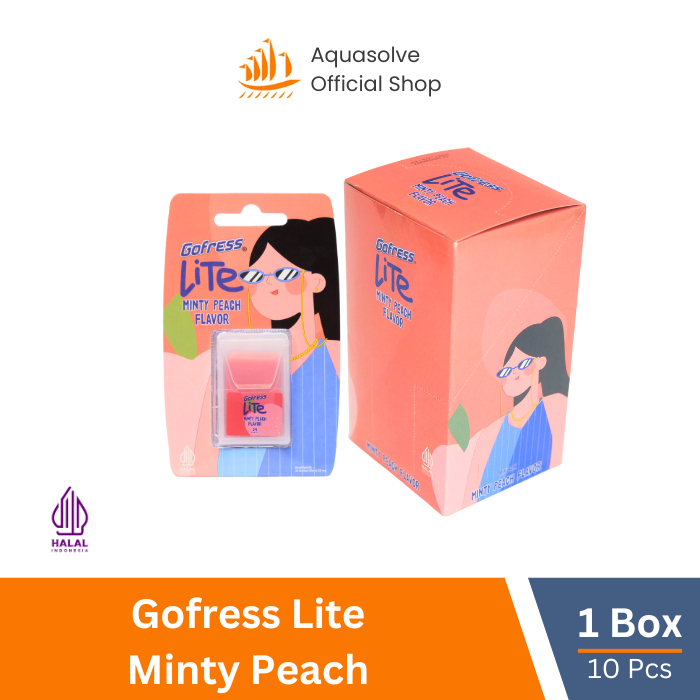 

[BOX] Gofress Lite Minty Peach (10 Pcs)