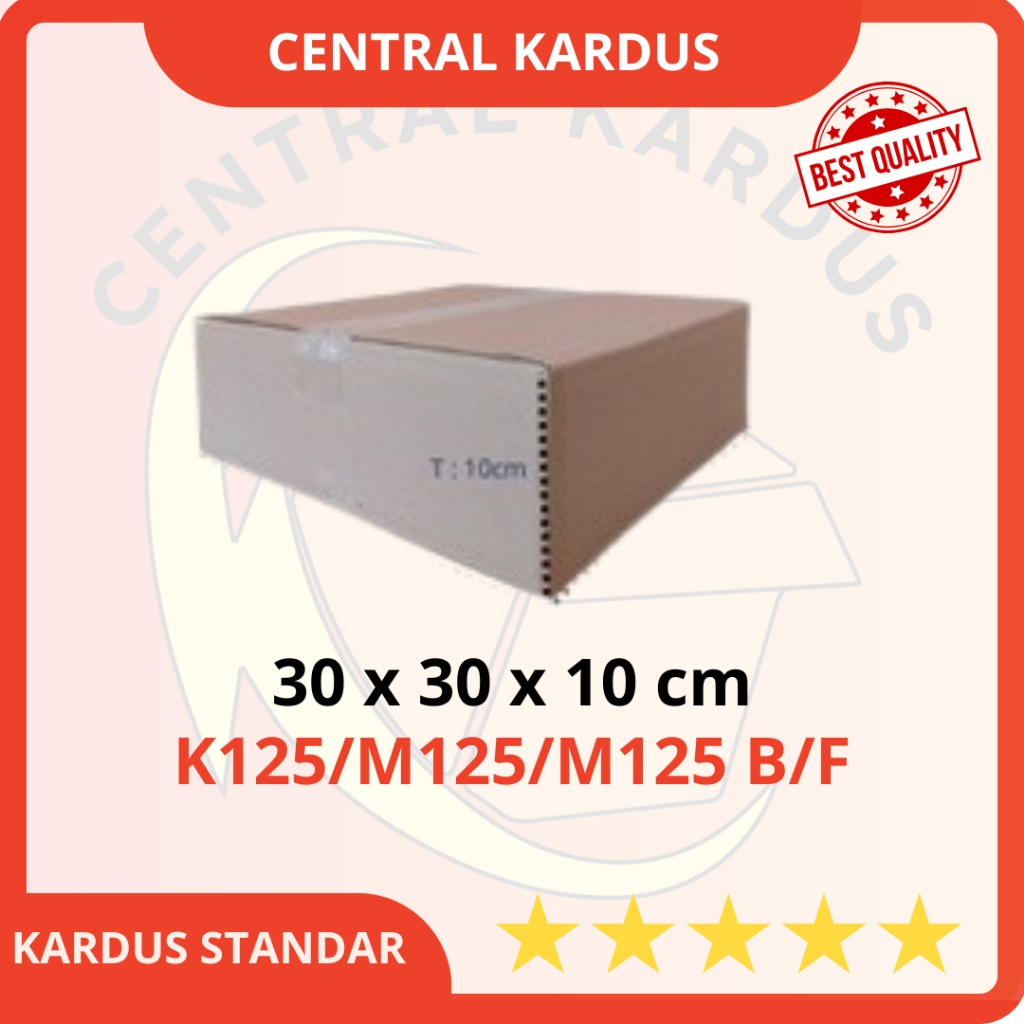 

(1PCS) Kardus Karton Box 30x30x10cm Kotak Dus Packing Packaging Polos
