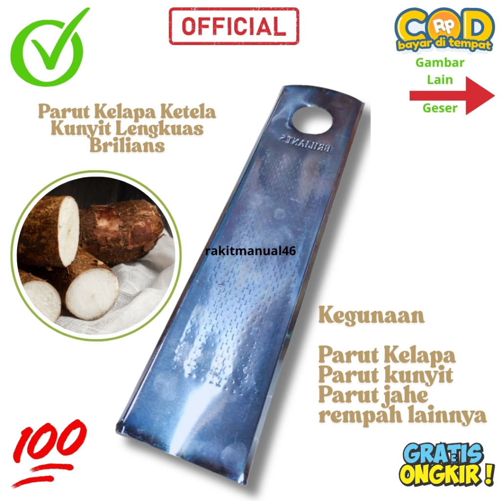 Parutan Parut Kelapa Ketela Kunyit Lengkuas Brilians