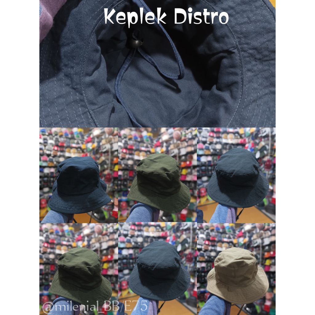 Topi Rimba dewasa/ Rimba distro/ rimba polos / Keplek Dewasa Pria Wanita Gunung