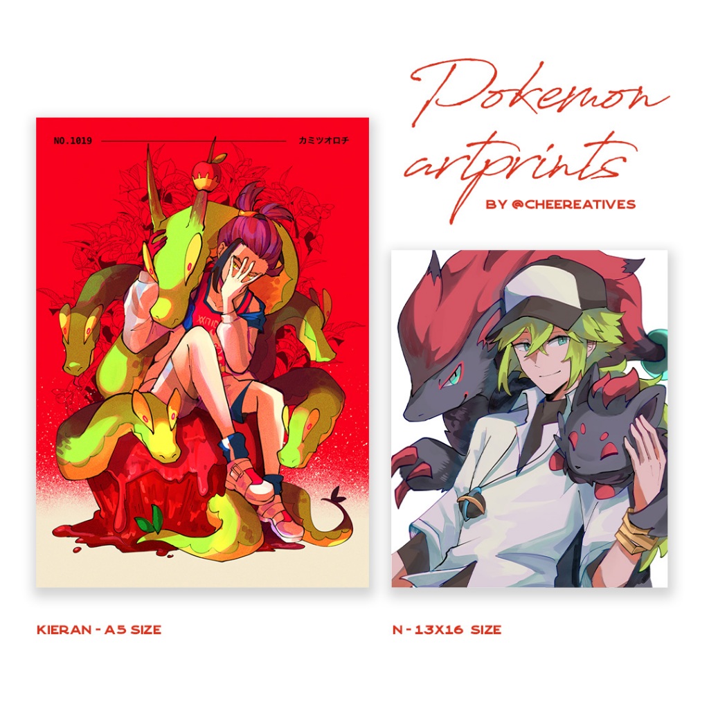Pokemon SV & BW - Kieran & N artprint