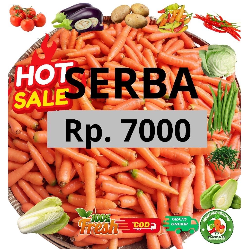 

Wortel Segar 1Kg dan Aneka Sayuran Murah