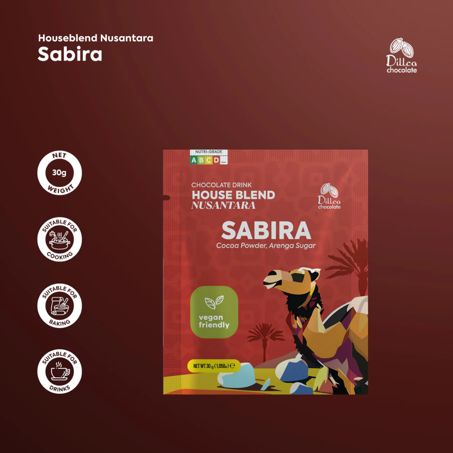 

DILLCO CHOCOLATE - SABIRA - House Blend Series 30gr SACHET