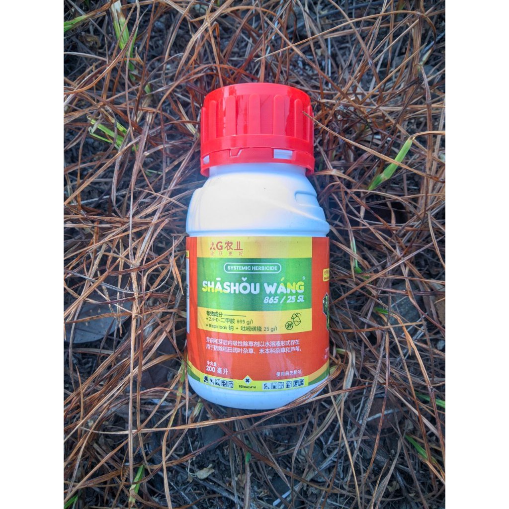 Shashouwang Merah Herbisida Sistemik Selektif Ampuh Pembasmi Rumput Grinting, Jawan, Jongkong, Lulan