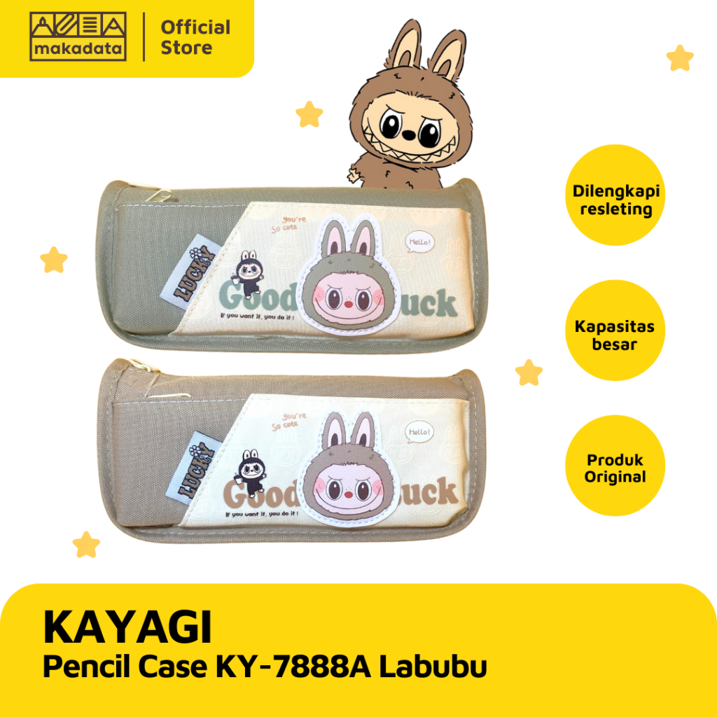 

PENCIL CASE / TEMPAT PENSIL KAYAGI KY-7888A LABUBU GOOD LUCK (1 PCS) MURAH