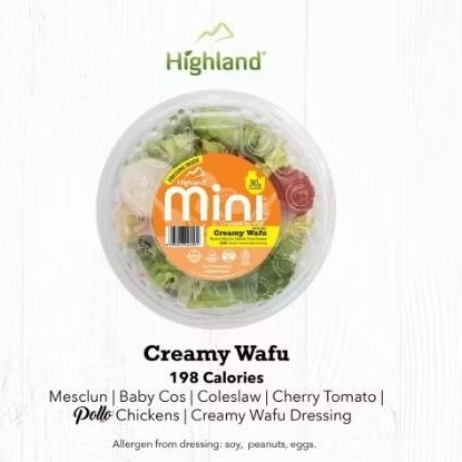 

Salad Mini Creamy Wafu + Chicken + Dressing 100 gr