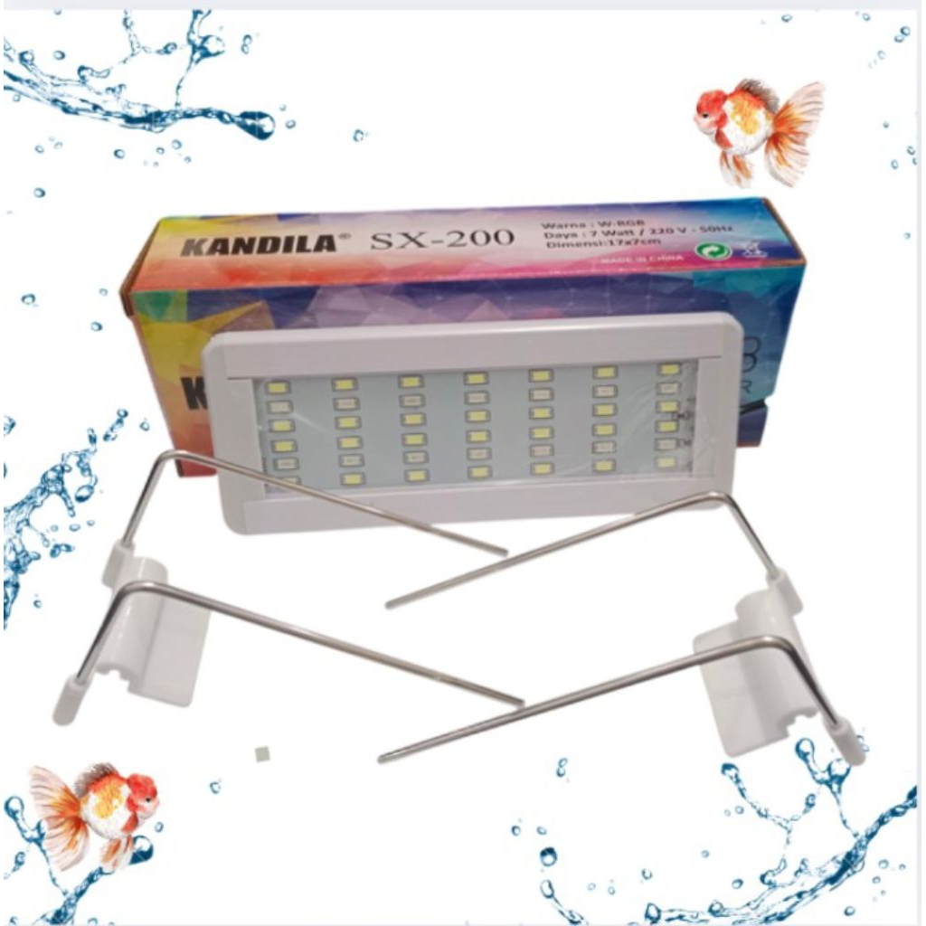LAMPU KANDILA PRO SX 200 3 MODE CAHAYA LED AQUARIUM CHANGE COLOR