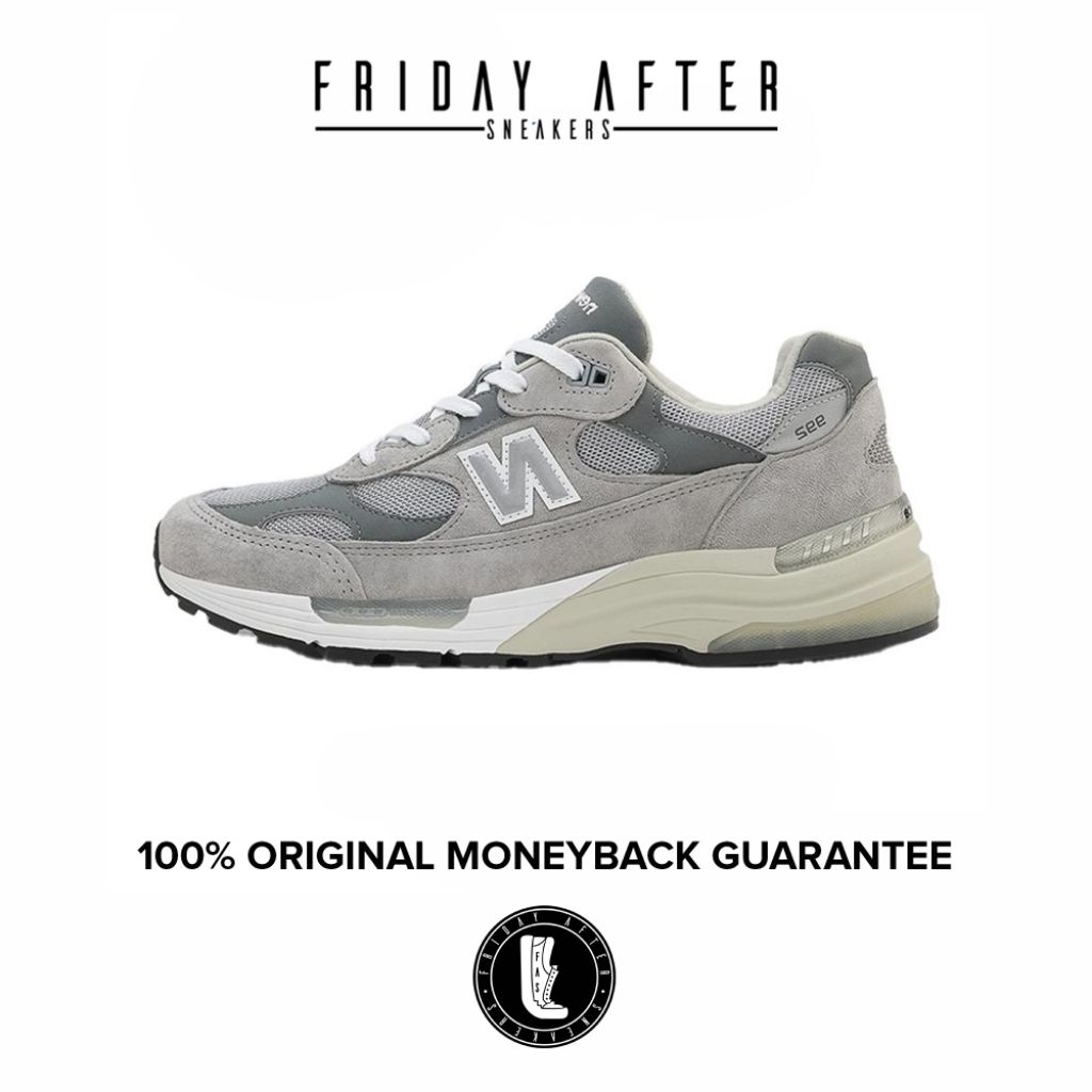 Sepatu Sneakers Pria New Balance 992 Grey Made In USA U992GY Original Resmi