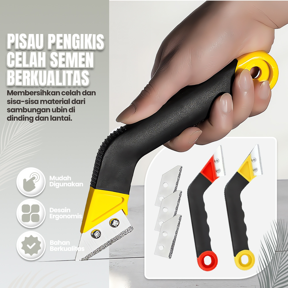 

Pisau Cutter Pembersih Celah Ubin Keramik Alat Pembersih Nat Lantai / Bekas Cat