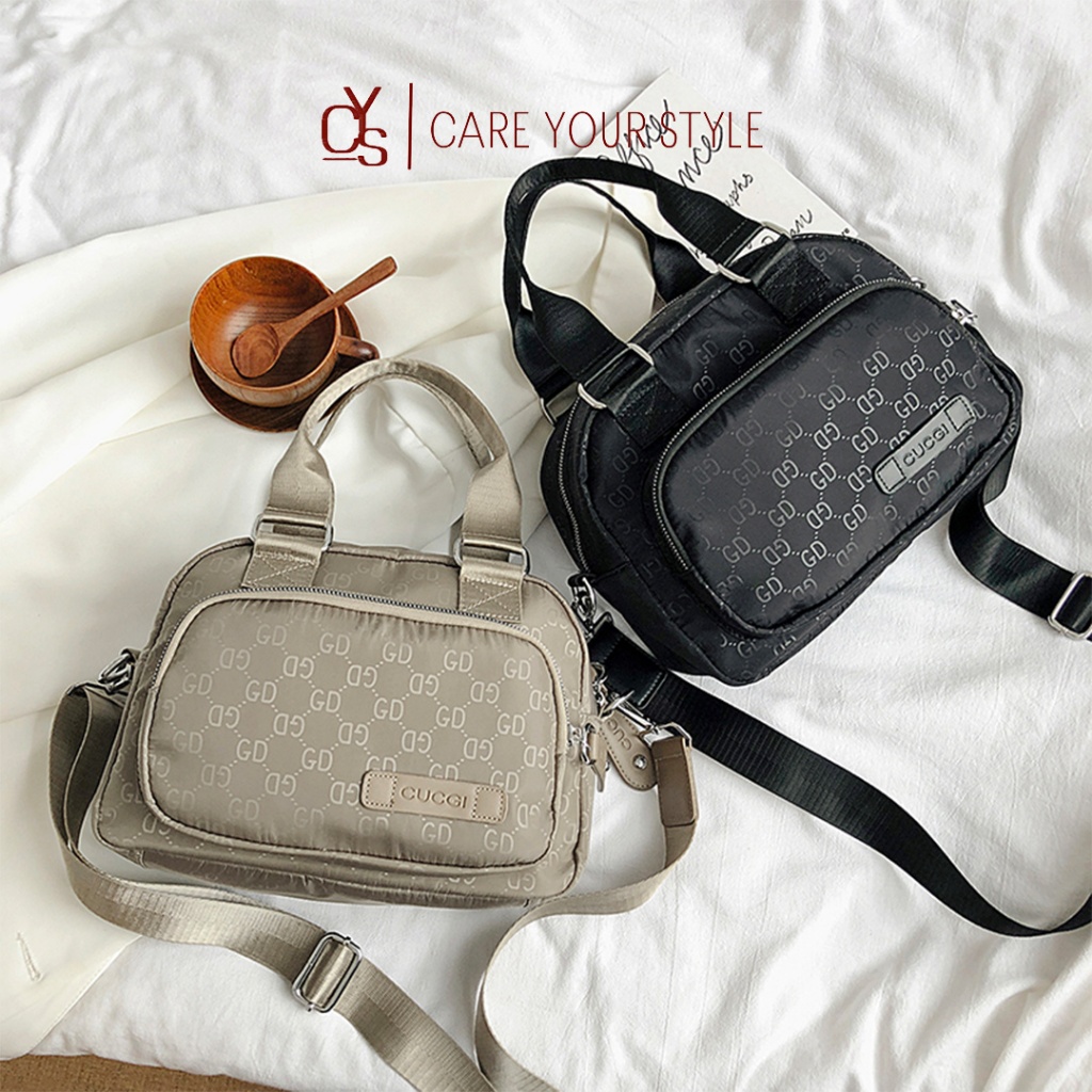 CYS Tas Selempang Polos Wanita Import Sling Bag Cewek Fashion Korea Style Elegant Kain Oxford T275