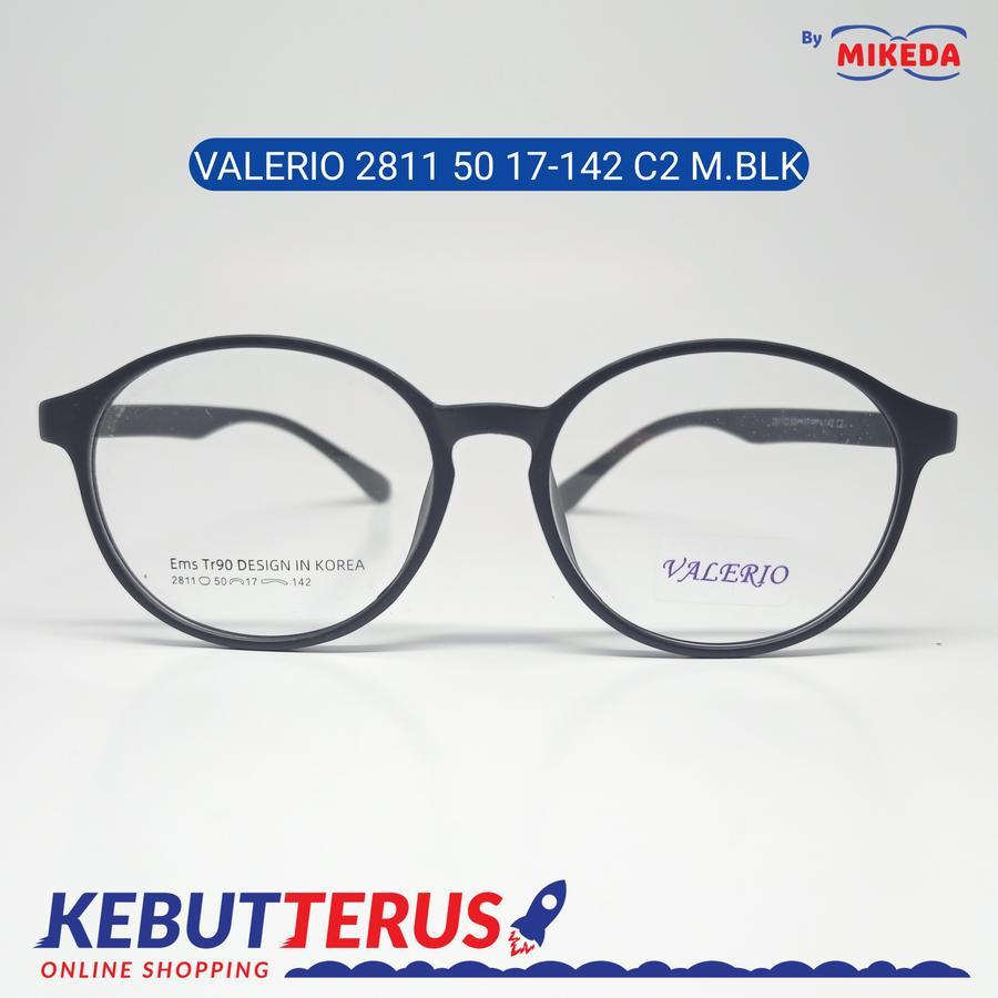 Mikeda-FRAME KACAMATA VALERIO 2811 C2 M.BLK + LENSA(MINUS/CYLINDER)