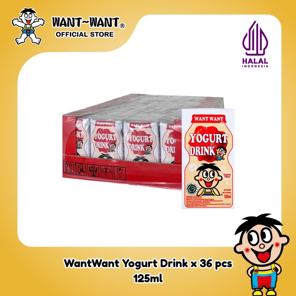 

Want Want Yogurt Drink Minuman Yoghurt 125ml x 10pcs