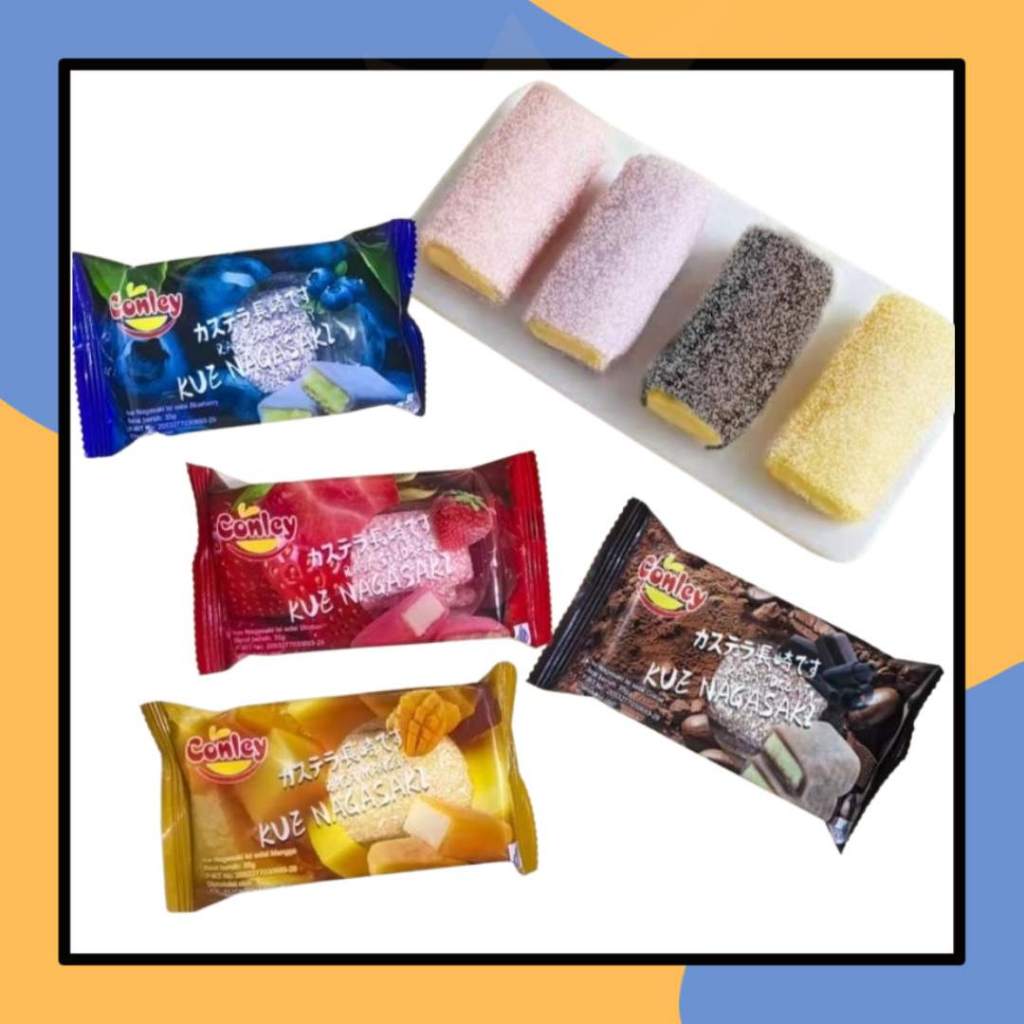

Conley Mochi Kue Nagasaki 35gr Isi Selai Aneka Rasa Buah Coklat Strawberry Blueberry Moci Cake