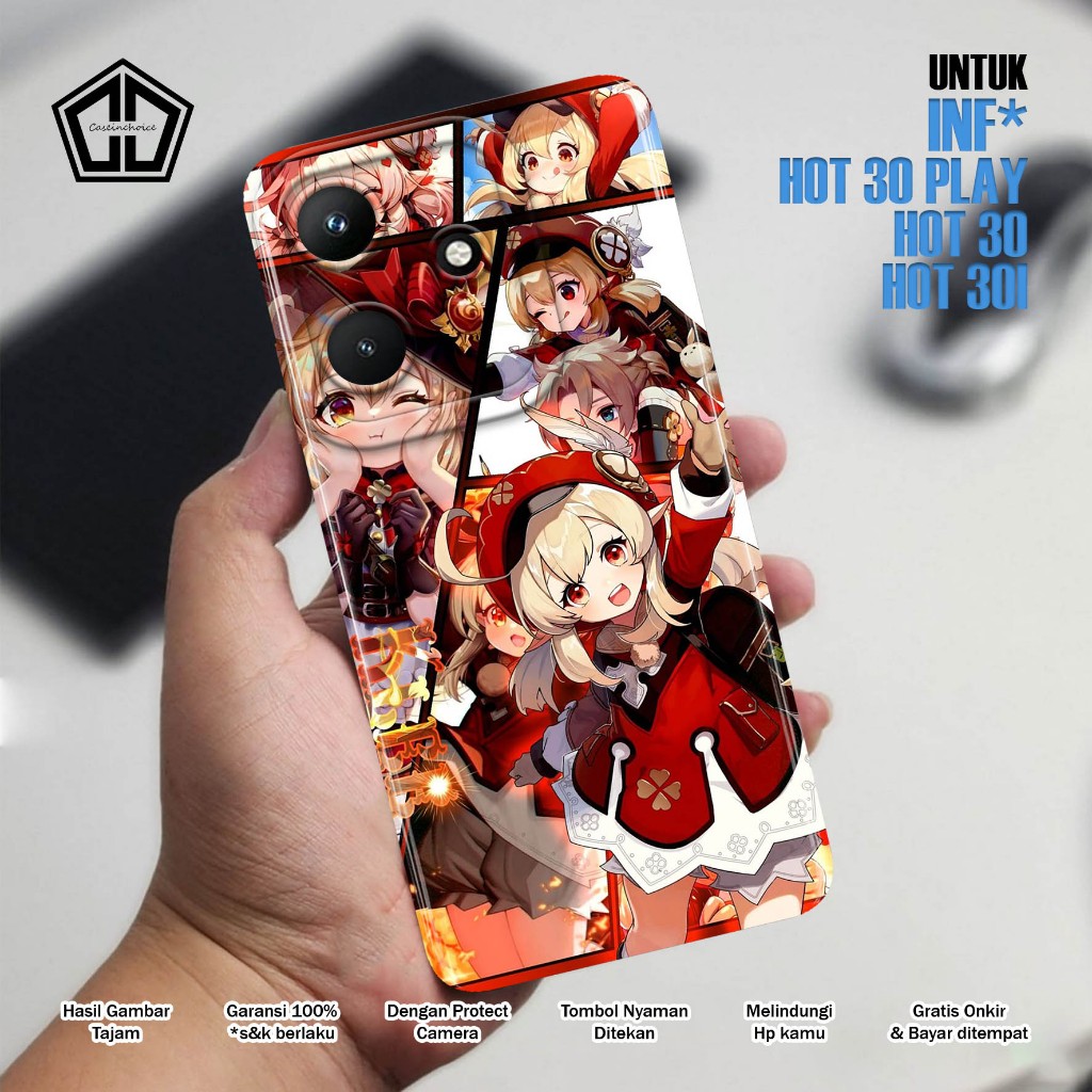 Casing INFINIX HOT 30 PLAY - GENSHIN IMPACT  SOFTCASE PROCAMERA CASE HANDPHONE