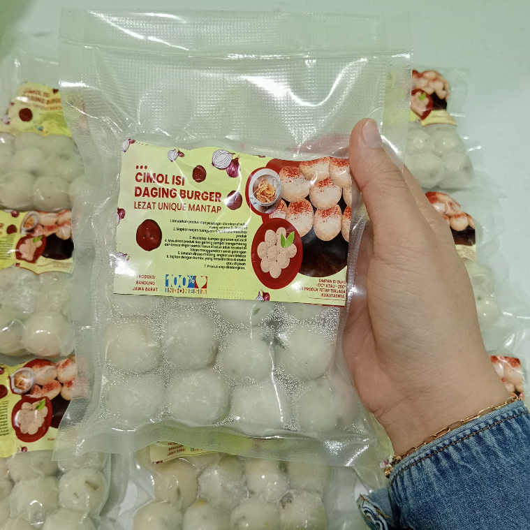 

Cimol isi daging burger + bumbu / isi 20pcs frozen