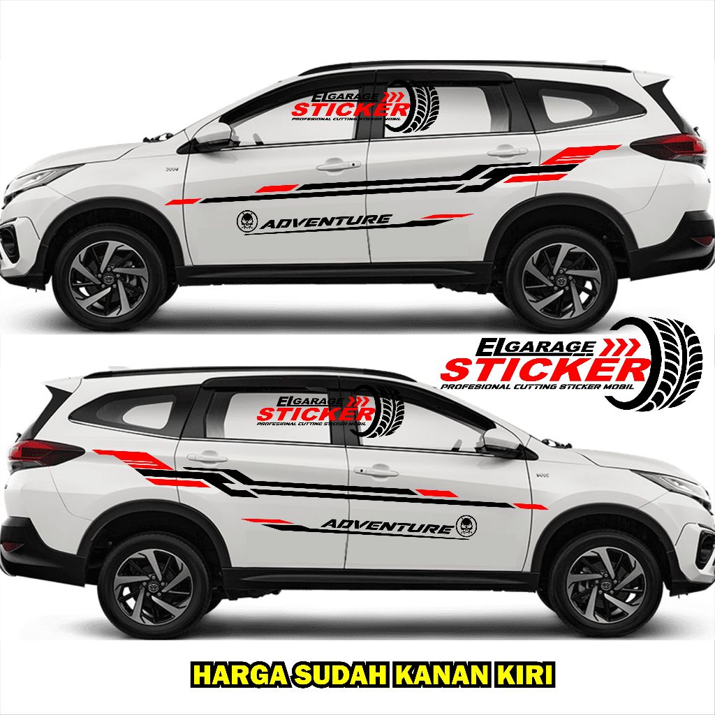 stiker mobil new rush terbaru stiker cutting stiker mobil tebaru new rush terios 02
