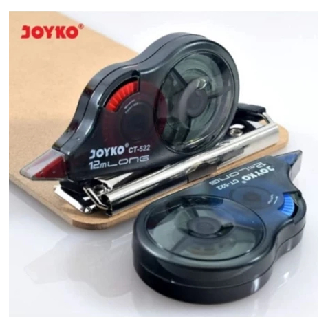 

CORRECTION TAPE CT-522 JOYKO semi jumbo , tip ex kertas, stipo kertas, penghapus kertas