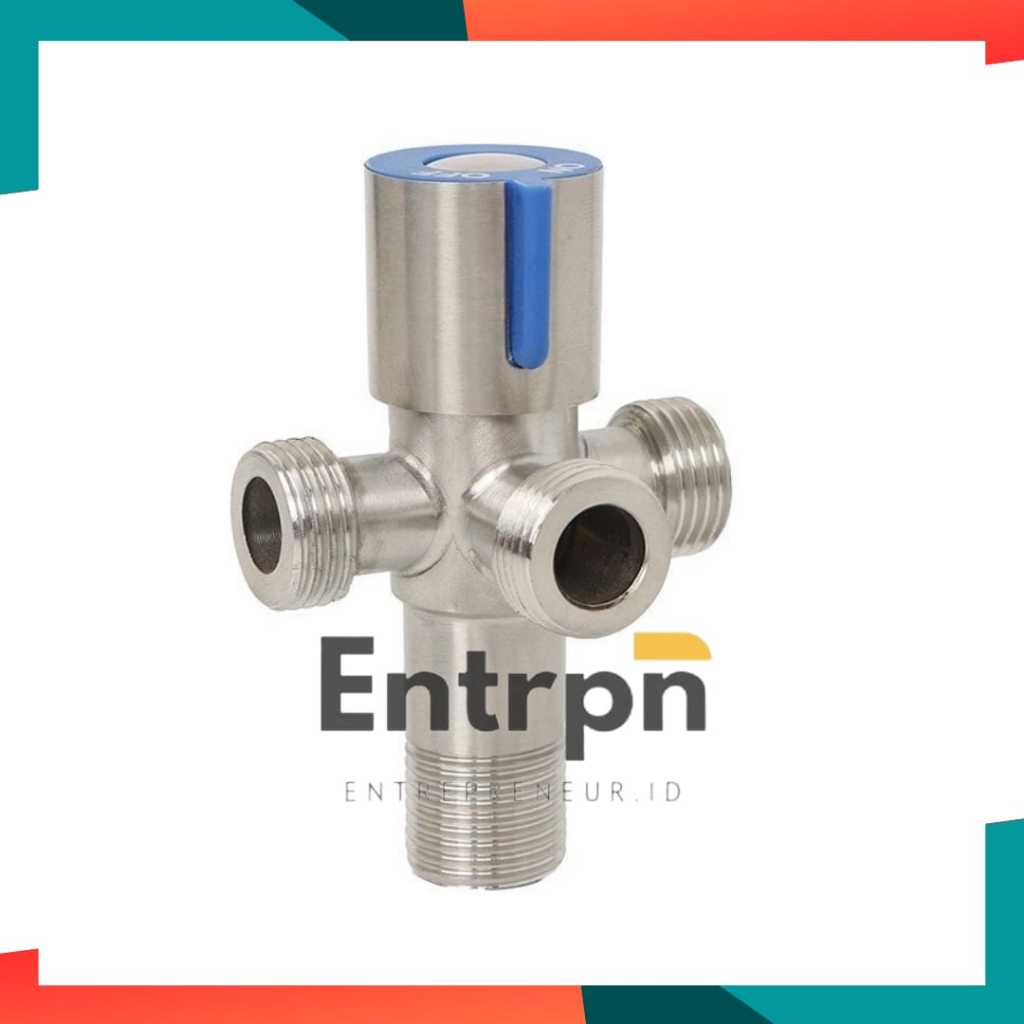 Stop Kran Air Cabang 3 Srainless 304