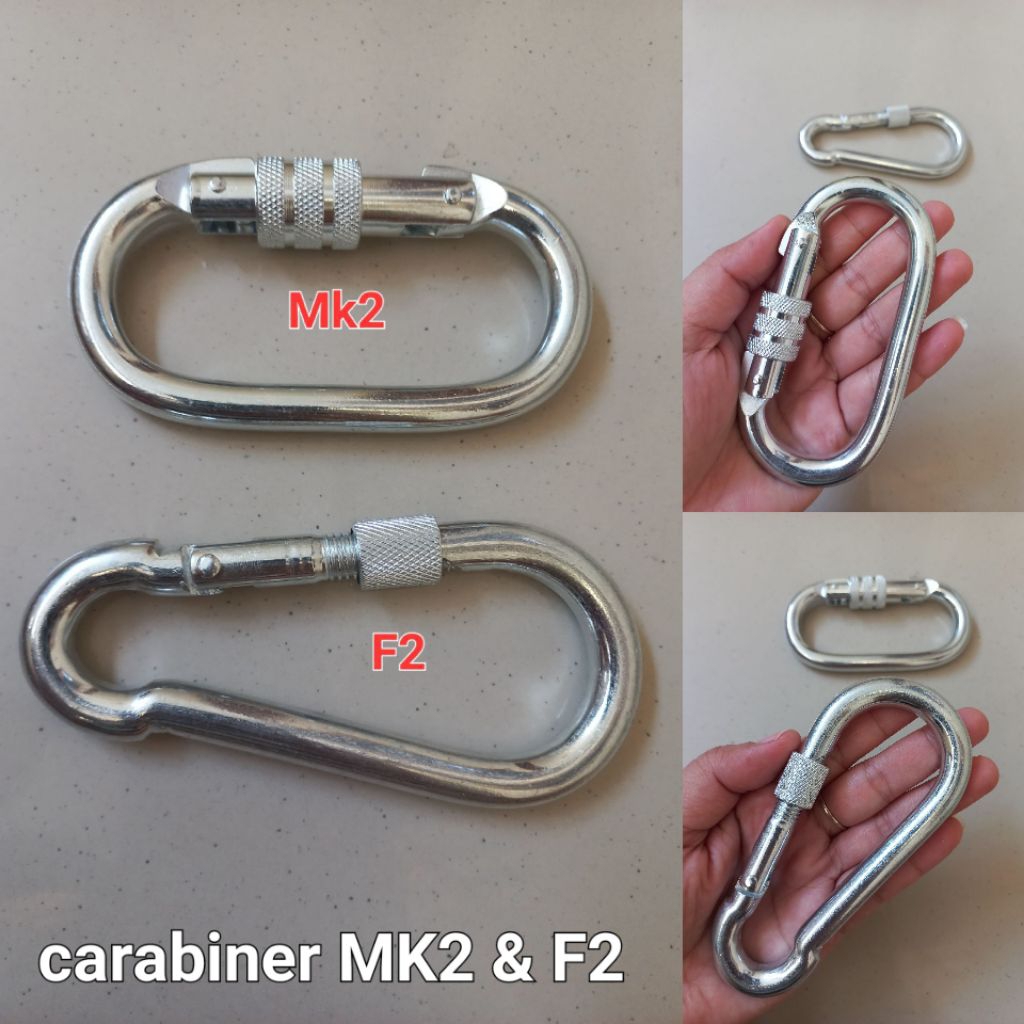 carabiner MK2 carabiner besar karabiner besi panjat tebing/panjat pinang