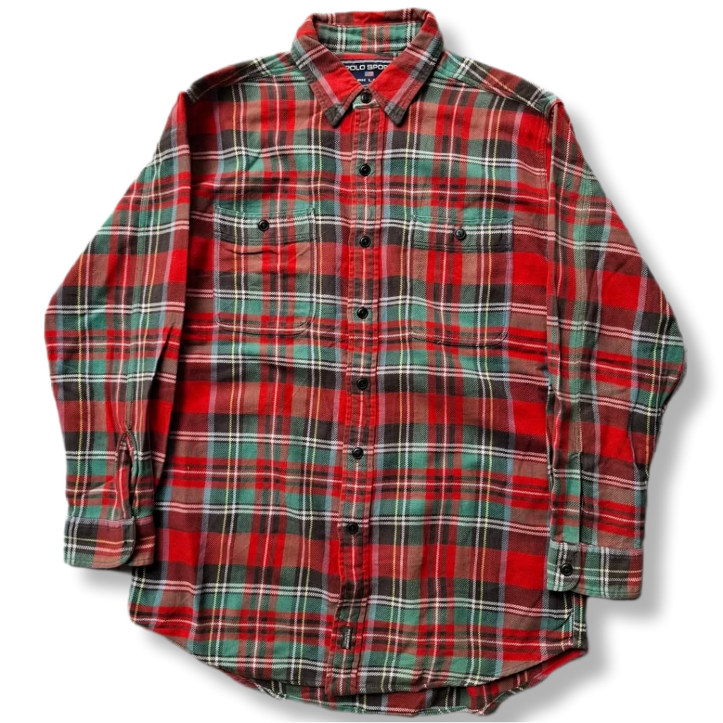POLO SPORT RALPH LAUREN FLANNEL SHIRT | KEMEJA | GS