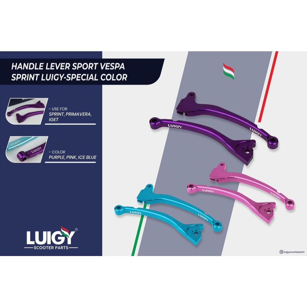 Brake Lever Handle Lever Vespa Matic Sprint Primavera Lx Lxv S Model Sport Special Color Luigy